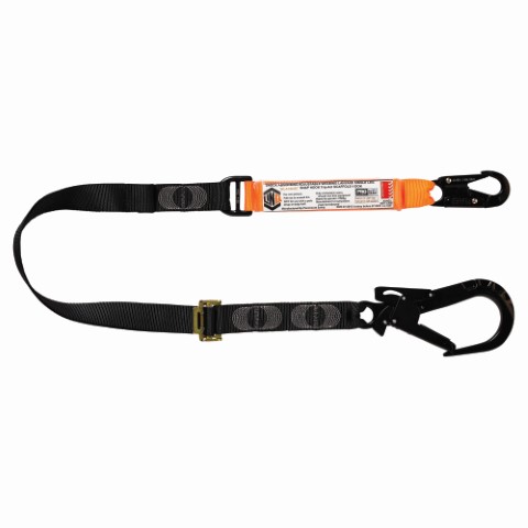 LINQ WEBBING LANYARD ADJUST SNG LEG 1 X SNAP HOOK 1 X TA SCAFF HOOK